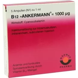 B12 ANKERMANN Ampoules de 1.000 μg, 5X1 ml