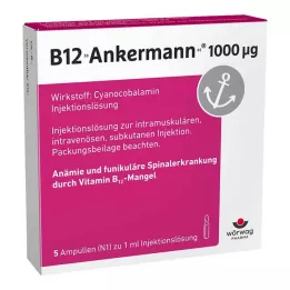 B12 ANKERMANN Ampoules de 1.000 μg, 5X1 ml