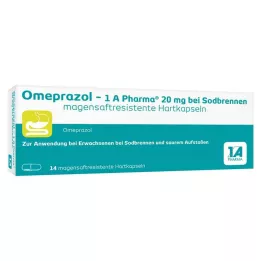OMEPRAZOL-1A Pharma 20 mg contre les brûlures destomac HKM, 14 pces