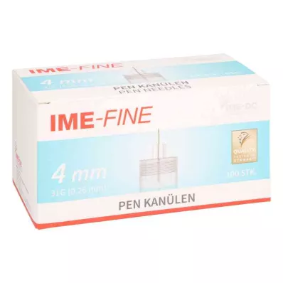 IME-Canule fine Universal Pen 31 G 4 mm, 100 pces IME-Canule fine Universal Pen 31 G 4 mm, 100 pces