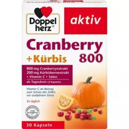 DOPPELHERZ Gélules de cranberry + citrouille, 30 gélules