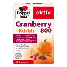 DOPPELHERZ Gélules de cranberry + citrouille, 30 gélules