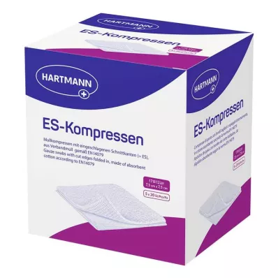 ES-KOMPRESSEN Stérile 7,5x7,5 cm, paquet de 12, 5X20 pcs