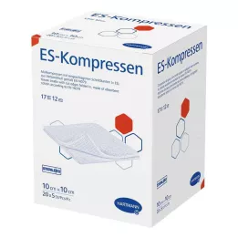 ES-KOMPRESSEN Stérile 10x10 cm, paquet de 12, 20X5 pces