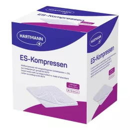 ES-KOMPRESSEN Stérile 10x10 cm, paquet de 12, 10X10 pces