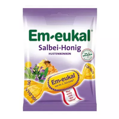 EM-EUKAL Bonbons à la sauge et au miel sucrés, 75 g