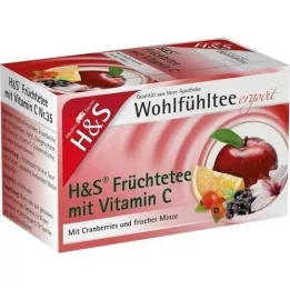 H&amp;S Fruits avec vitamine C Sachets filtres, 20X2.7 g
