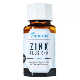 NATURAFIT Gélules de Zinc Plus C+D, 90 gélules