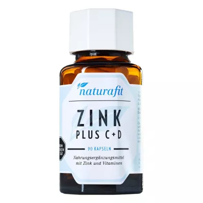 NATURAFIT Gélules de Zinc Plus C+D, 90 gélules