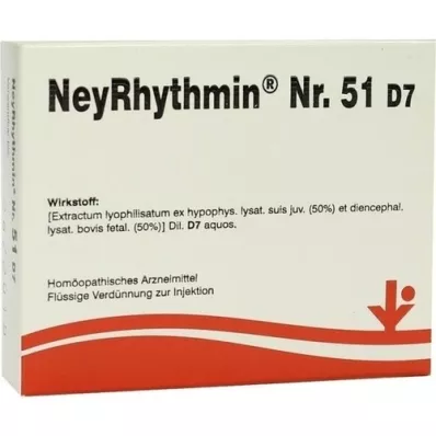 NEYRHYTHMIN Nr.51 D 7 ampoules, 5X2 ml