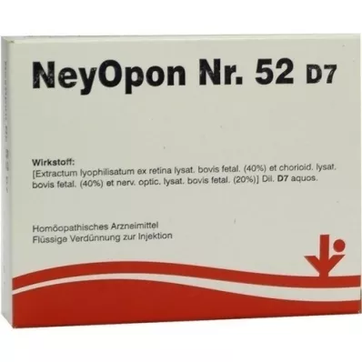 NEYOPON Nr.52 D 7 ampoules, 5X2 ml