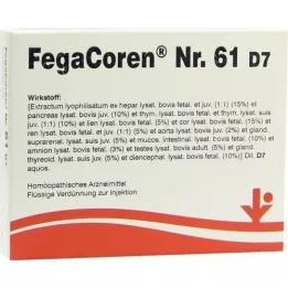 FEGACOREN Nr.61 D 7 ampoules, 5X2 ml