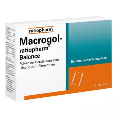 Macrogol ratiopharm Balance poudre pour H.e. orale solution, 10 pièces