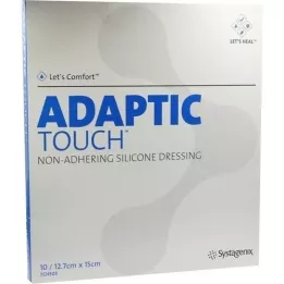 ADAPTIC Touch 12,7x15 cm pansement sil. non adhérent, 10 pces