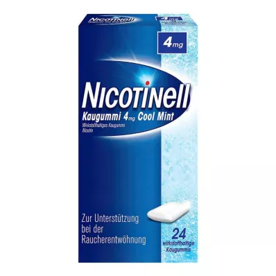 NICOTINELL Gomme à mâcher Cool Mint 4 mg, 24 pces NICOTINELL Gomme à mâcher Cool Mint 4 mg, 24 pces