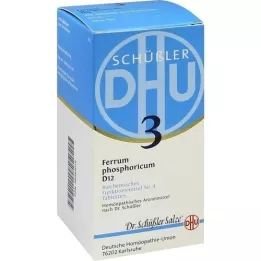 BIOCHEMIE DHU 3 Comprimés de Ferrum phosphoricum D 12, 420 pc