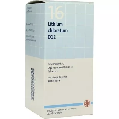 BIOCHEMIE DHU 16 Comprimés de Lithium chloratum D 12, 420pc