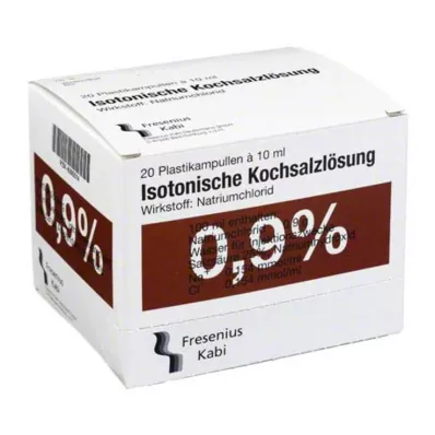 KOCHSALZLÖSUNG Solution injectable 0,9% Pl.Fresenius, 20X10 ml KOCHSALZLÖSUNG Solution injectable 0,9% Pl.Fresenius, 20X10 ml