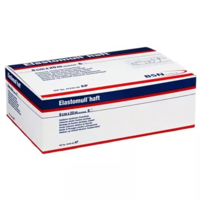 ELASTOMULL Bande de fixation haft 8 cmx20 m, 6 pces
