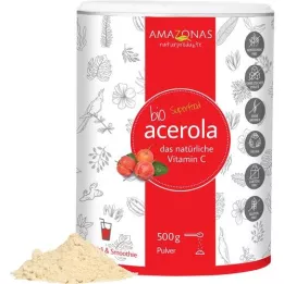 ACEROLA Poudre de vitamine C naturelle 100% Bio Pur, 500 g