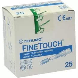 TERUMO Lancettes jetables FineTouch, 25 pièces