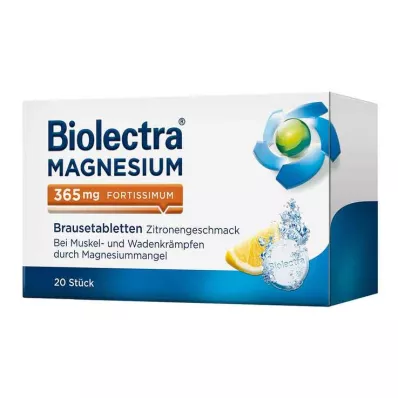 BIOLECTRA Magnésium 365 mg fortissimum citron, 20 comprimés