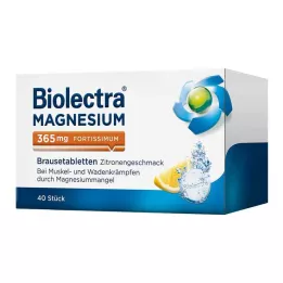 BIOLECTRA Magnésium 365 mg fortissimum citron, 40 comprimés