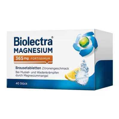 BIOLECTRA Magnésium 365 mg fortissimum citron, 40 comprimés