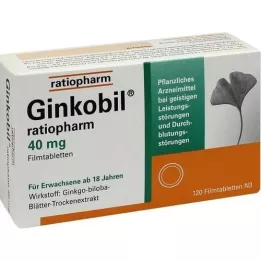 GINKOBIL-ratiopharm 40 mg comprimés pelliculés, 120 pc