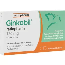 GINKOBIL-ratiopharm 120 mg comprimés pelliculés, 30 pc