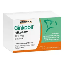 GINKOBIL-ratiopharm 120 mg comprimés pelliculés, 120 pc