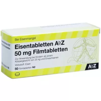 EISENTABLETTEN AbZ 50 mg comprimés pelliculés, 50 pc