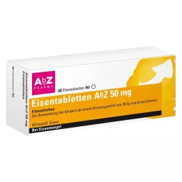 EISENTABLETTEN AbZ 50 mg comprimés pelliculés, 50 pc