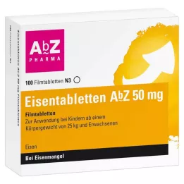 EISENTABLETTEN AbZ 50 mg comprimés pelliculés, 100 pc