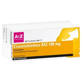 EISENTABLETTEN AbZ 100 mg comprimés pelliculés, 50 pc