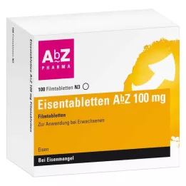 EISENTABLETTEN AbZ 100 mg comprimés pelliculés, 100 pc
