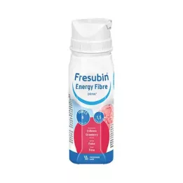 FRESUBIN ENERGY Fibre DRINK Gourde à la fraise, 4X200 ml