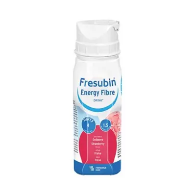 FRESUBIN ENERGY Fibre DRINK Gourde à la fraise, 4X200 ml