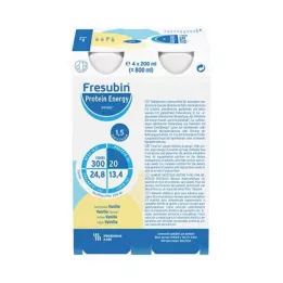 FRESUBIN PROTEIN Energy DRINK Bouteille vanille, 4X200 ml