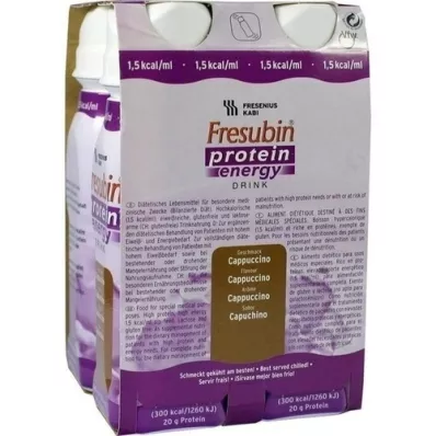 FRESUBIN PROTEIN Energy DRINK Bouteille de Cappuccino, 4X200 ml