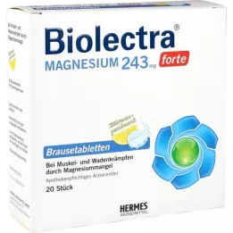 BIOLECTRA Magnésium 243 mg forte citron, 20 comprimés