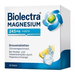 BIOLECTRA Magnésium 243 mg forte citron, 20 comprimés