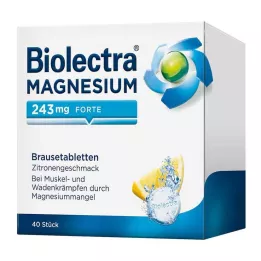 BIOLECTRA Magnésium 243 mg forte citron, 40 comprimés