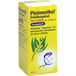 PINIMENTHOL Bain contre le rhume pour enfant à partir de 2 ans, Eucalyptus, 30 ml