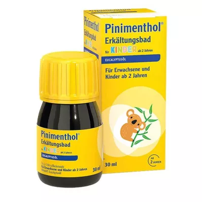 PINIMENTHOL Bain contre le rhume pour enfant à partir de 2 ans, Eucalyptus, 30 ml