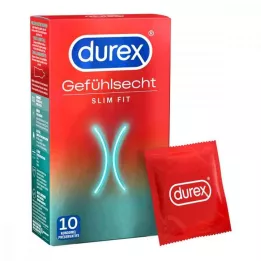 DUREX Préservatifs Slim Fit, 10 pièces