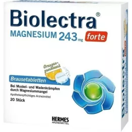 BIOLECTRA Magnésium 243 mg forte Orange, 20 comprimés effervescents