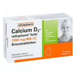 CALCIUM D3-ratiopharm forte comprimés effervescents, 20 pc