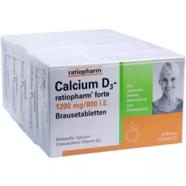 CALCIUM D3-ratiopharm forte comprimés effervescents, 100 pc