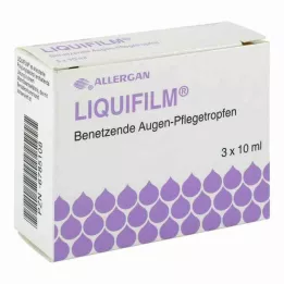 LIQUIFILM Gouttes de soin des yeux humidifiées, 3X10 ml